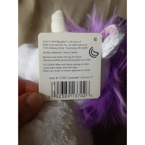 Wild Republic Unicorn Plush Mini  Sweet Sassy Stuffed Animal Toy Glitter Eyes 5" - Picture 15 of 15